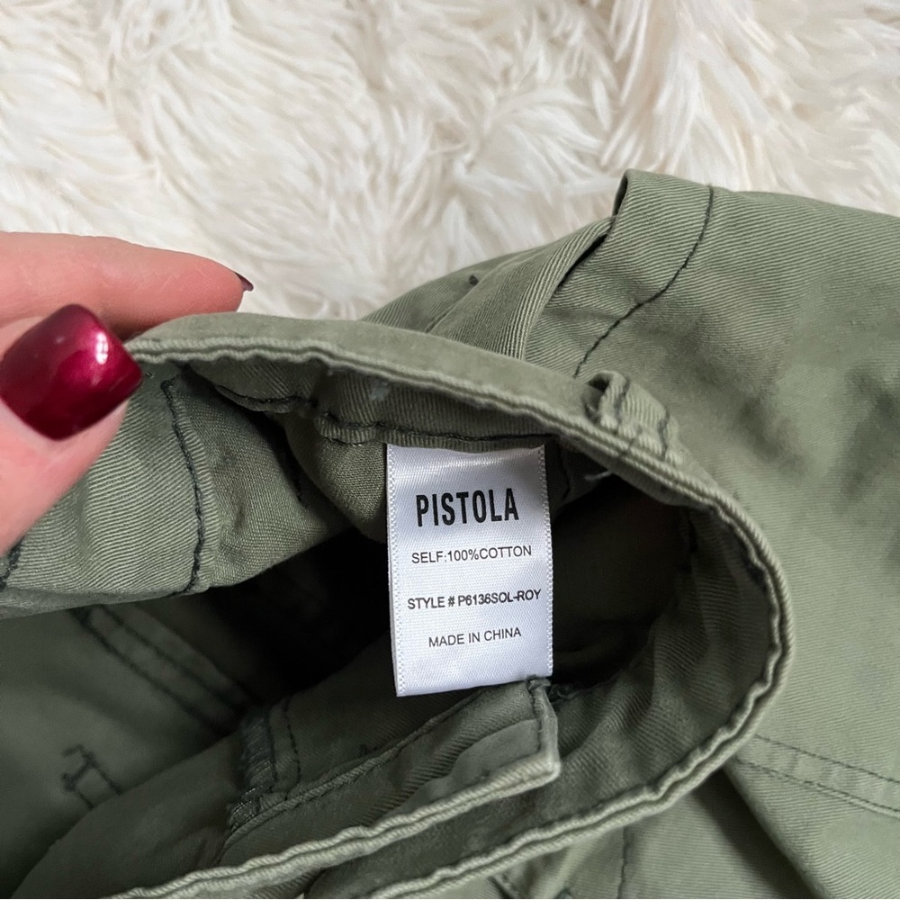 Pistola Tammy Star Trousers Size 24 Green Black - Picture 11 of 13